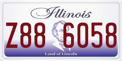 IL license plate Z886058