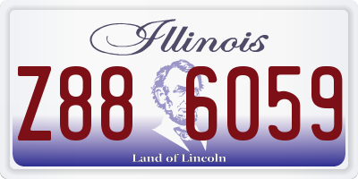 IL license plate Z886059