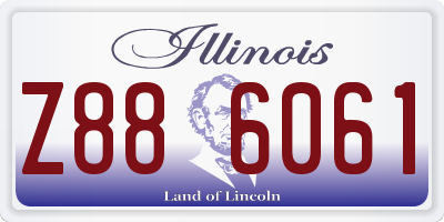 IL license plate Z886061