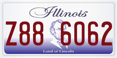 IL license plate Z886062