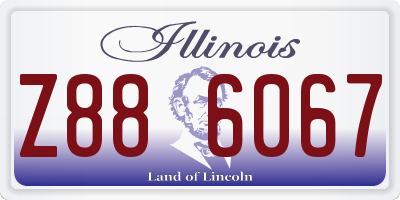 IL license plate Z886067
