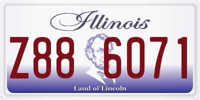 IL license plate Z886071