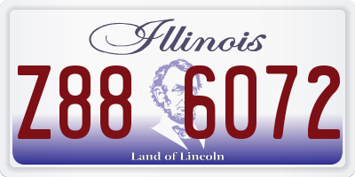 IL license plate Z886072