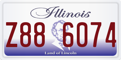 IL license plate Z886074
