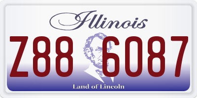 IL license plate Z886087