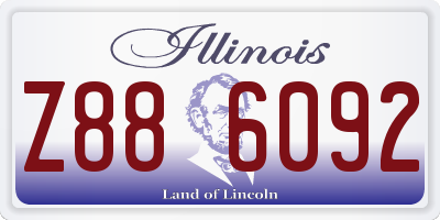 IL license plate Z886092