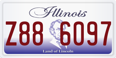 IL license plate Z886097