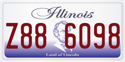 IL license plate Z886098