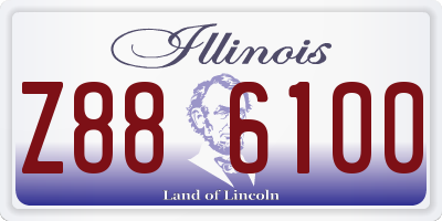 IL license plate Z886100