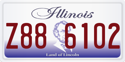 IL license plate Z886102