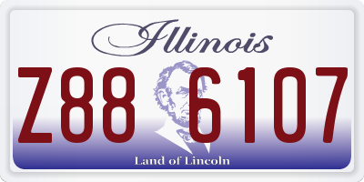 IL license plate Z886107
