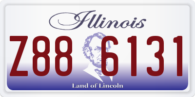 IL license plate Z886131