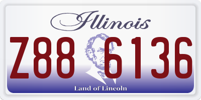 IL license plate Z886136