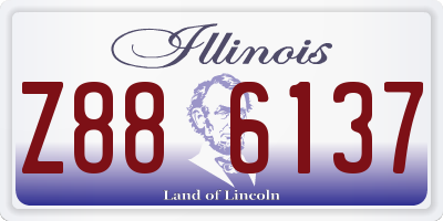 IL license plate Z886137