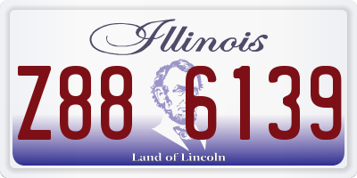 IL license plate Z886139
