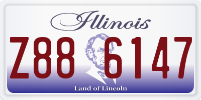 IL license plate Z886147
