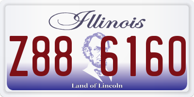 IL license plate Z886160