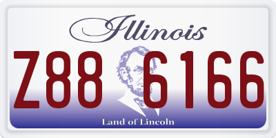 IL license plate Z886166