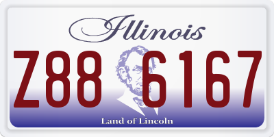 IL license plate Z886167
