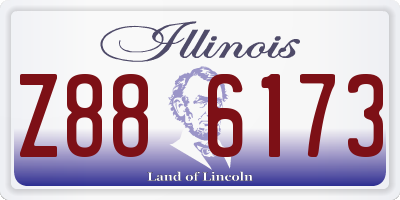 IL license plate Z886173