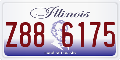 IL license plate Z886175
