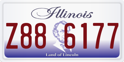 IL license plate Z886177
