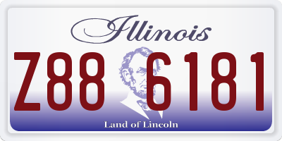 IL license plate Z886181