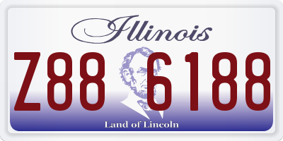 IL license plate Z886188
