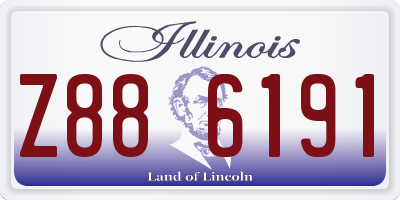 IL license plate Z886191