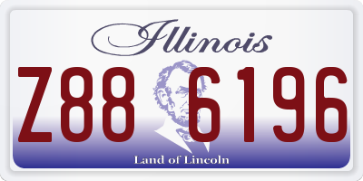 IL license plate Z886196