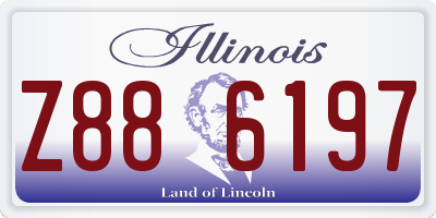 IL license plate Z886197