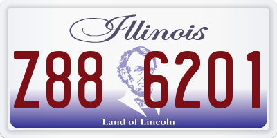 IL license plate Z886201