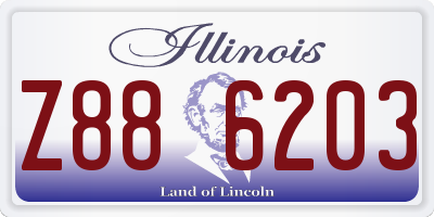 IL license plate Z886203