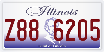 IL license plate Z886205