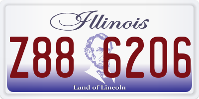 IL license plate Z886206