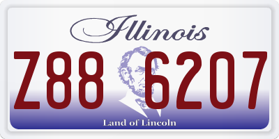 IL license plate Z886207