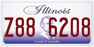IL license plate Z886208