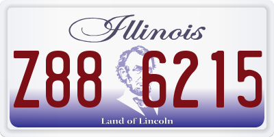 IL license plate Z886215