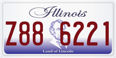 IL license plate Z886221