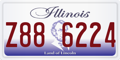 IL license plate Z886224