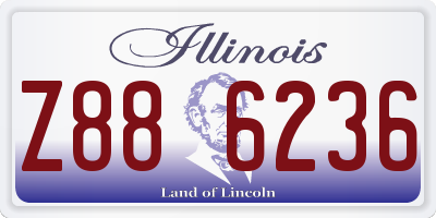 IL license plate Z886236