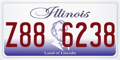 IL license plate Z886238