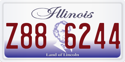 IL license plate Z886244