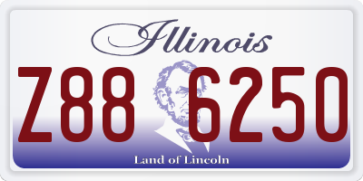 IL license plate Z886250