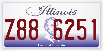 IL license plate Z886251