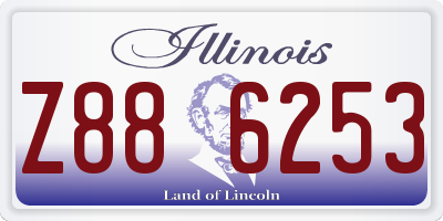 IL license plate Z886253