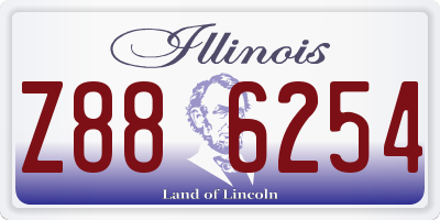 IL license plate Z886254