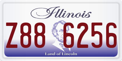IL license plate Z886256