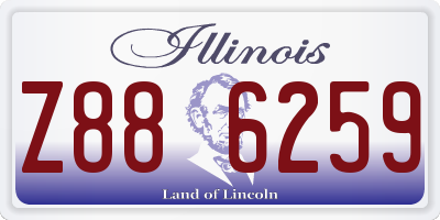IL license plate Z886259