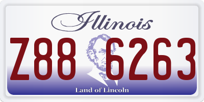 IL license plate Z886263